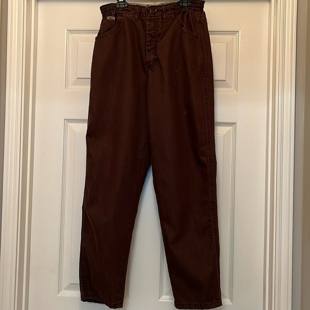 Lee brown jeans size 8 petite.